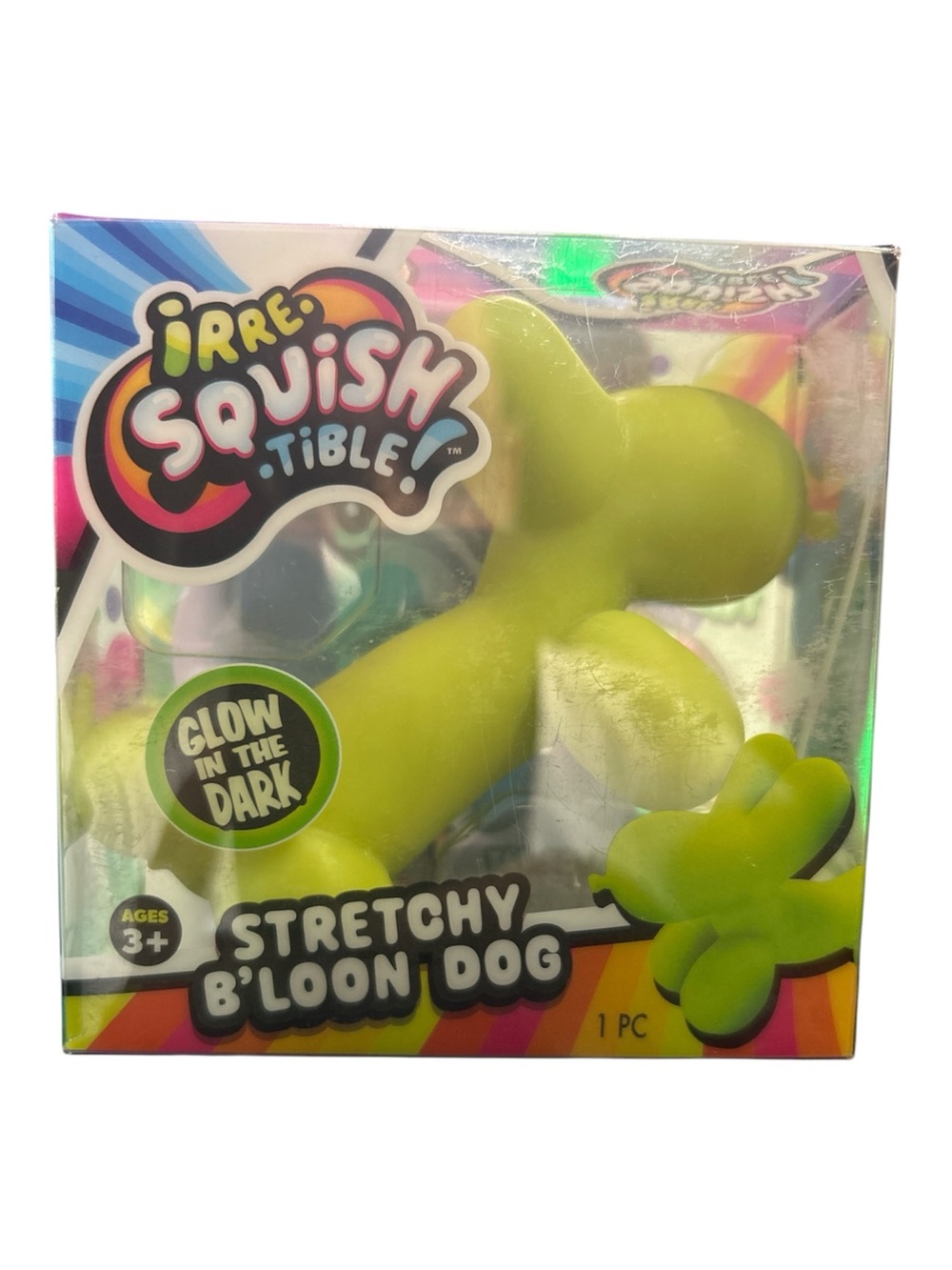 Glow-In-The-Dark Stretchy B'loon Dog - Green